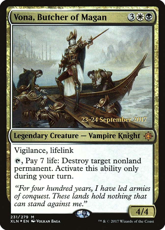 Vona, Butcher of Magan [Ixalan Prerelease Promos] | Gamers Paradise