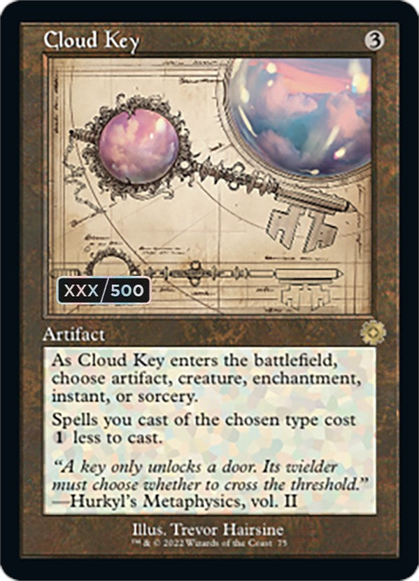 Cloud Key (Retro Schematic) (Serialized) [The Brothers' War Retro Artifacts] | Gamers Paradise