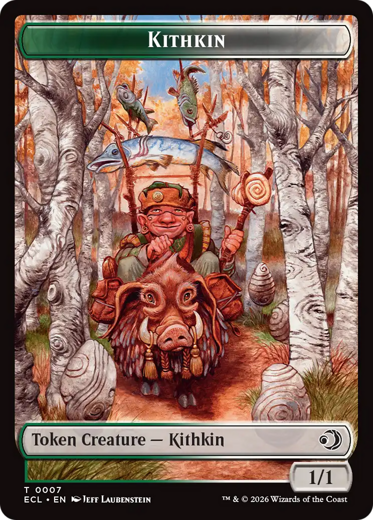 Elf // Kithkin (0007) Double-Sided Token [Lorwyn Eclipsed Tokens] | Gamers Paradise