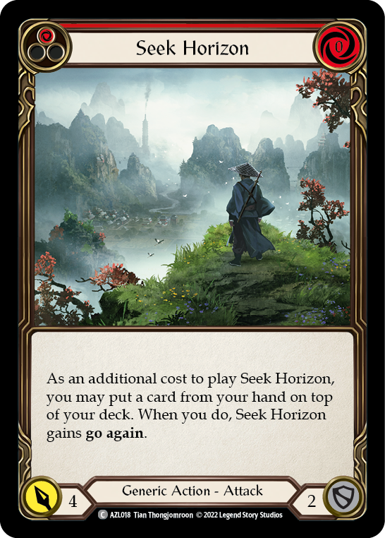 Seek Horizon (Red) [AZL018] (Outsiders Azalea Blitz Deck) | Gamers Paradise