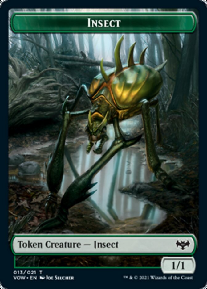 Insect // Dragon Illusion Double-Sided Token [Innistrad: Crimson Vow Tokens] | Gamers Paradise