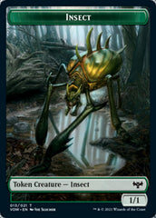 Insect // Dragon Illusion Double-Sided Token [Innistrad: Crimson Vow Tokens] | Gamers Paradise