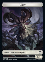 Zombie // Goat Double-Sided Token [Streets of New Capenna Commander Tokens] | Gamers Paradise