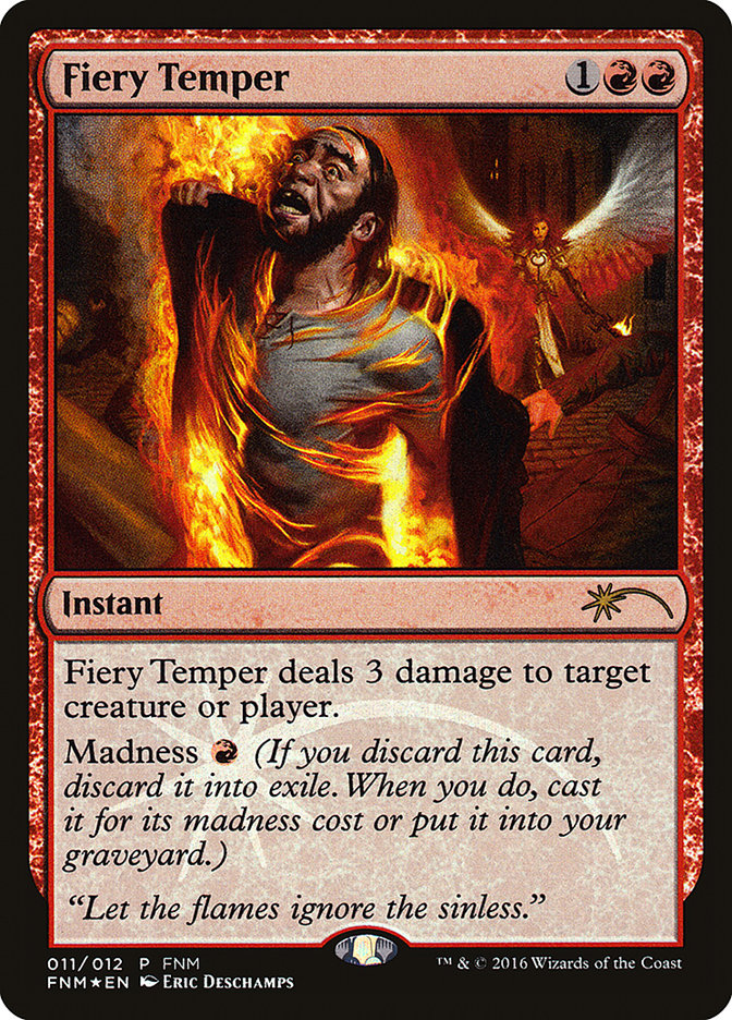 Fiery Temper [Friday Night Magic 2016] | Gamers Paradise