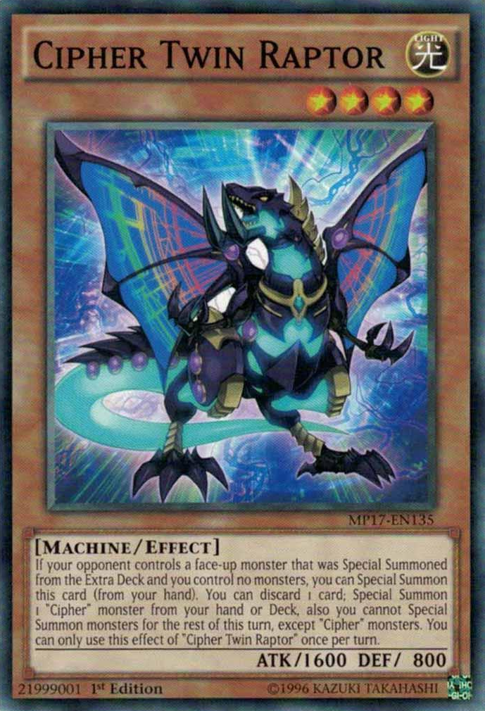 Cipher Twin Raptor [MP17-EN135] Common | Gamers Paradise