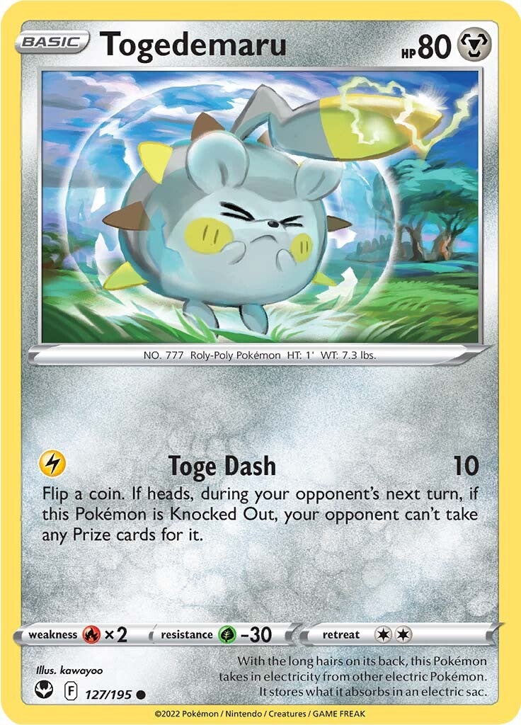 Togedemaru (127/195) [Sword & Shield: Silver Tempest] | Gamers Paradise