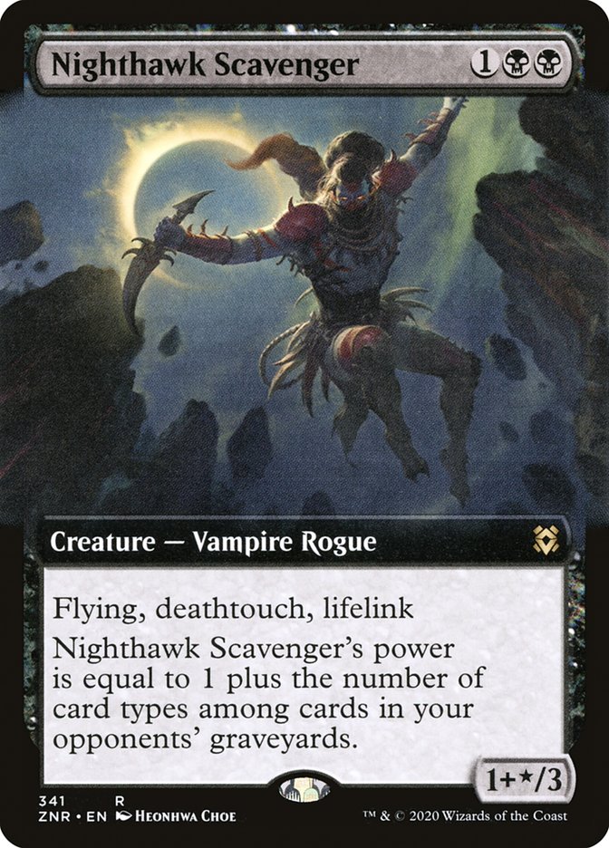 Nighthawk Scavenger (Extended Art) [Zendikar Rising] | Gamers Paradise