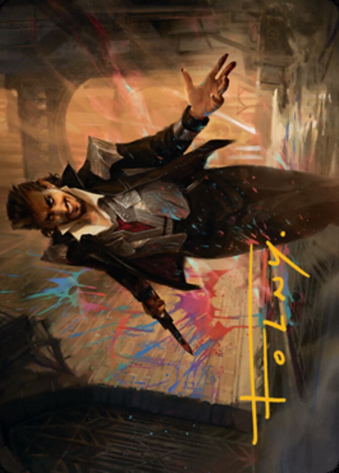 Anhelo, the Painter Art Card (Gold-Stamped Signature) [Streets of New Capenna Art Series] | Gamers Paradise
