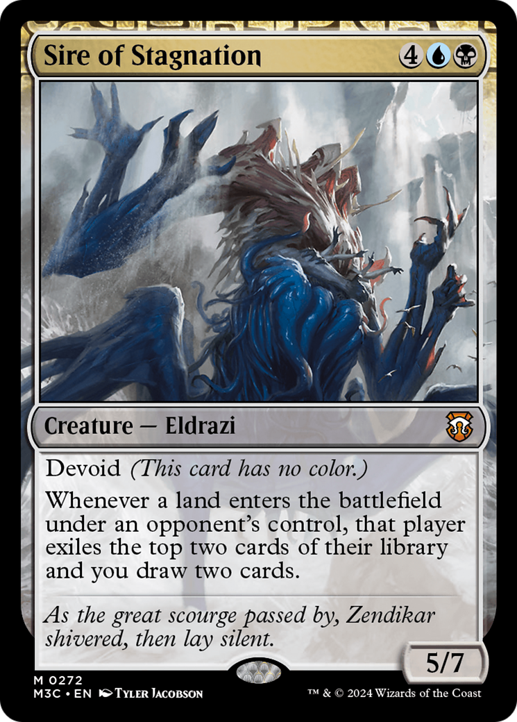 Sire of Stagnation (Ripple Foil) [Modern Horizons 3 Commander] | Gamers Paradise