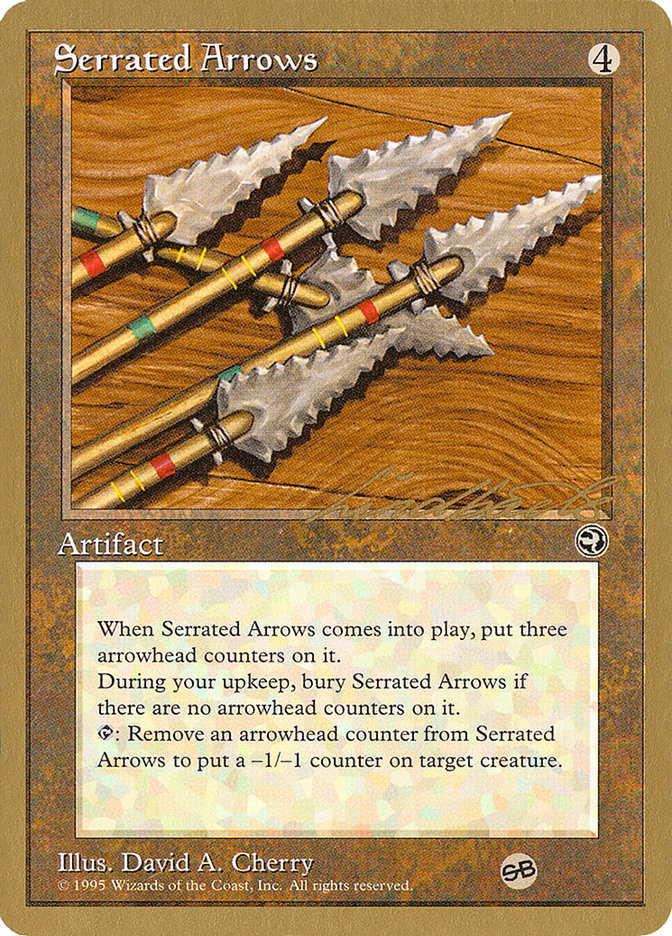 Serrated Arrows (Leon Lindback) (SB) [Pro Tour Collector Set] | Gamers Paradise