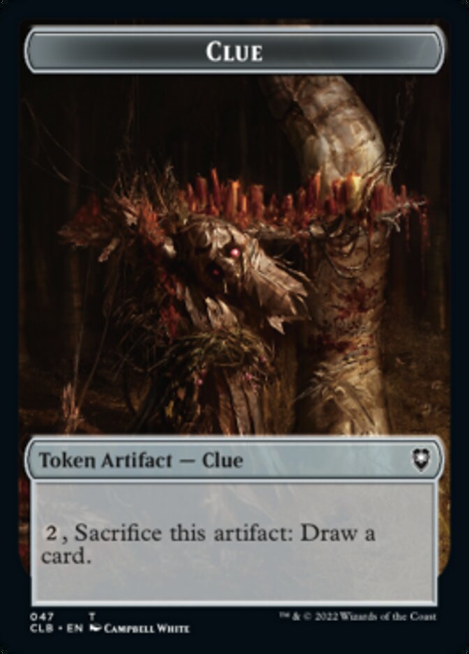 Shapeshifter (022) // Clue Double-Sided Token [Commander Legends: Battle for Baldur's Gate Tokens] | Gamers Paradise