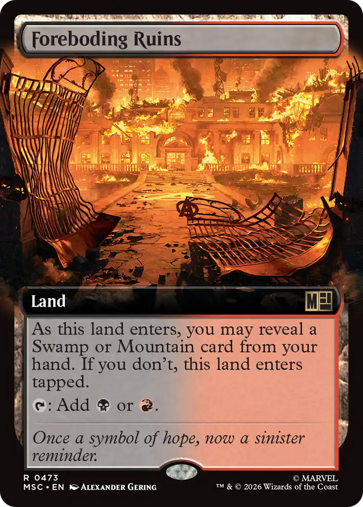 Foreboding Ruins (Extended Art) [Marvel Super Heroes Commander] | Gamers Paradise