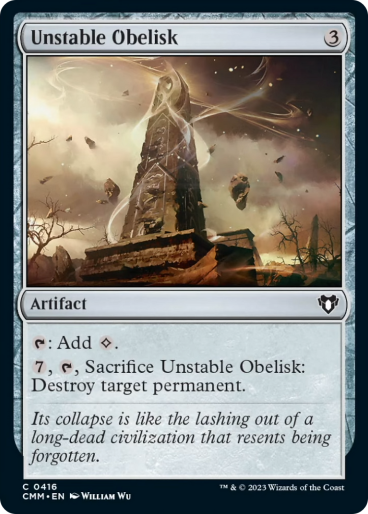 Unstable Obelisk [Commander Masters] | Gamers Paradise