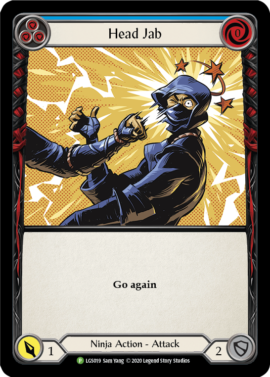 Head Jab (Blue) [LGS019] (Promo)  Rainbow Foil | Gamers Paradise