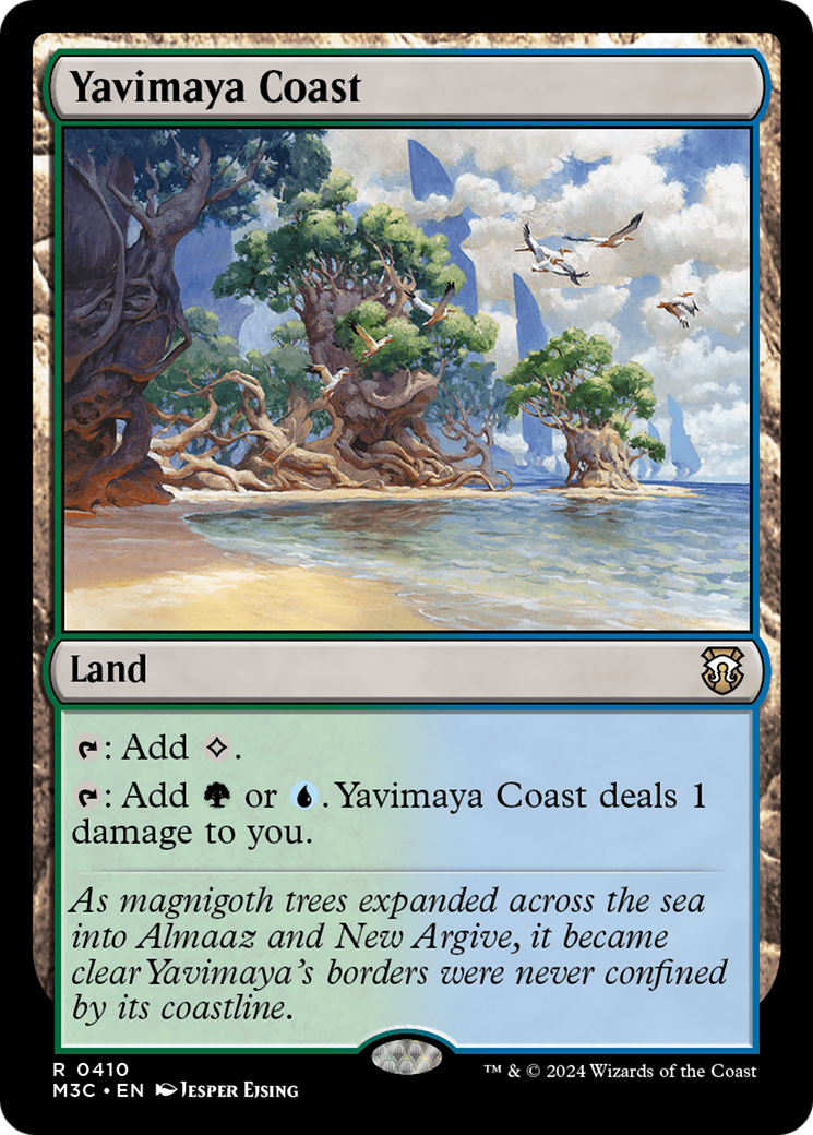 Yavimaya Coast (Ripple Foil) [Modern Horizons 3 Commander] | Gamers Paradise