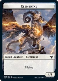 Elemental (003) // Soldier Double-Sided Token [Commander 2020 Tokens] | Gamers Paradise