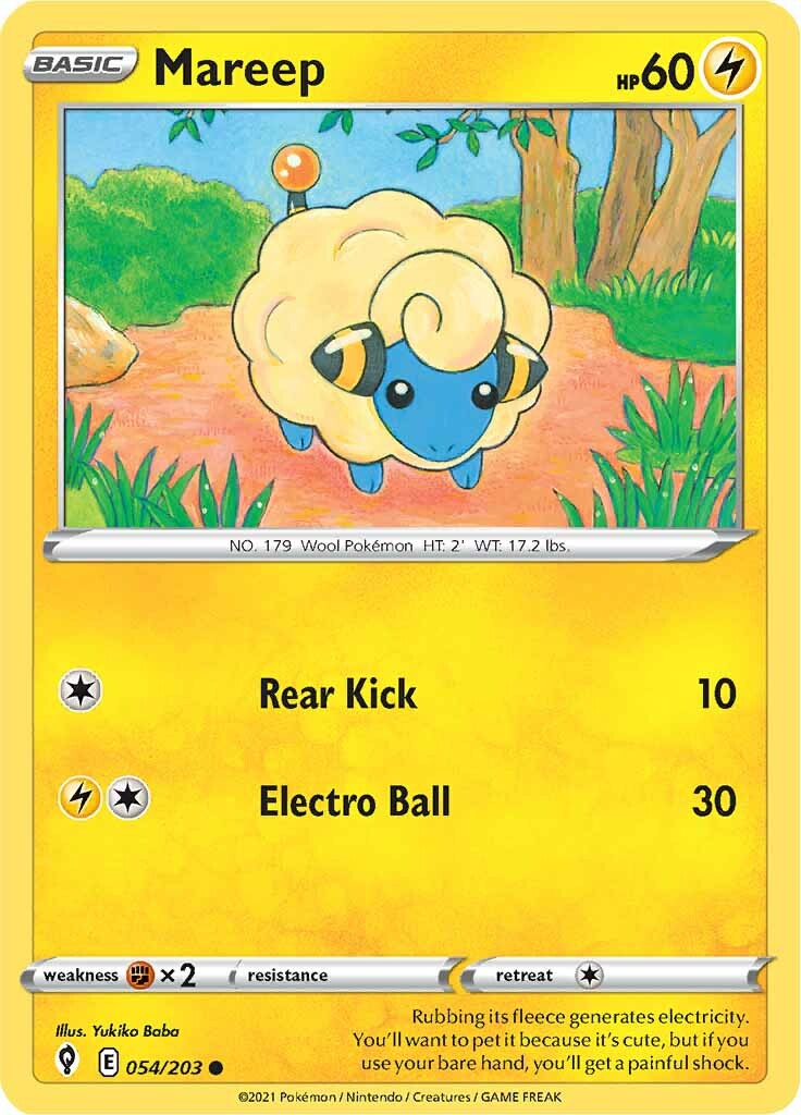 Mareep (054/203) [Sword & Shield: Evolving Skies] | Gamers Paradise