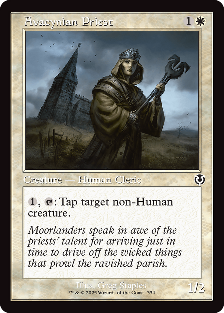 Avacynian Priest (Retro Frame) [Innistrad Remastered] | Gamers Paradise