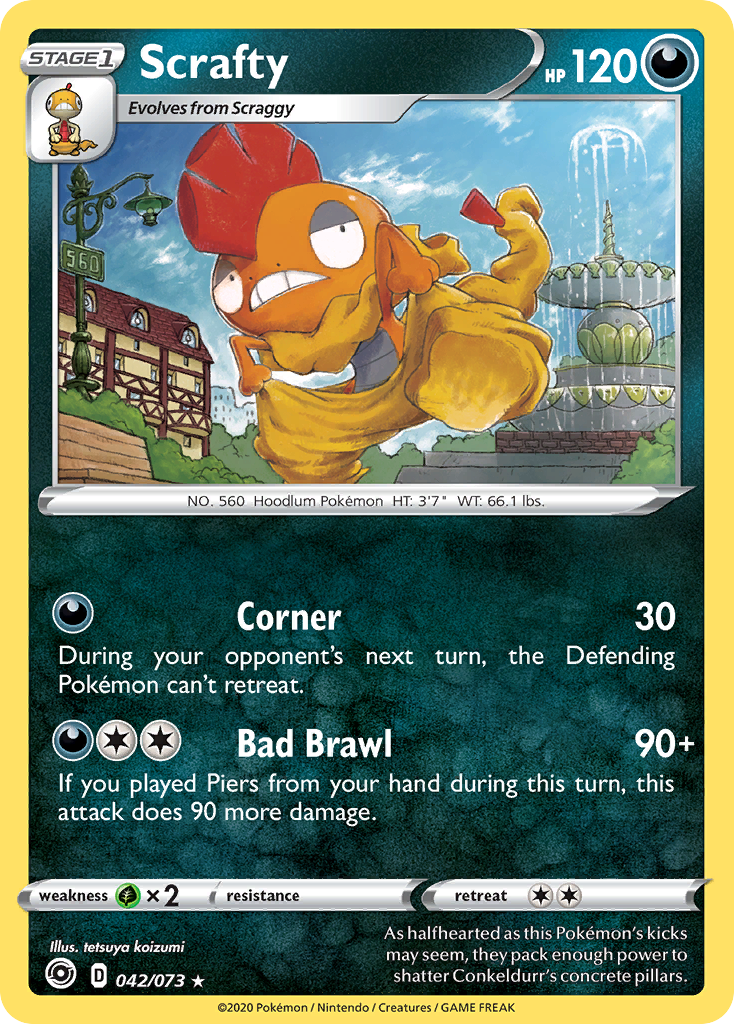 Scrafty (042/073) [Sword & Shield: Champion's Path] | Gamers Paradise