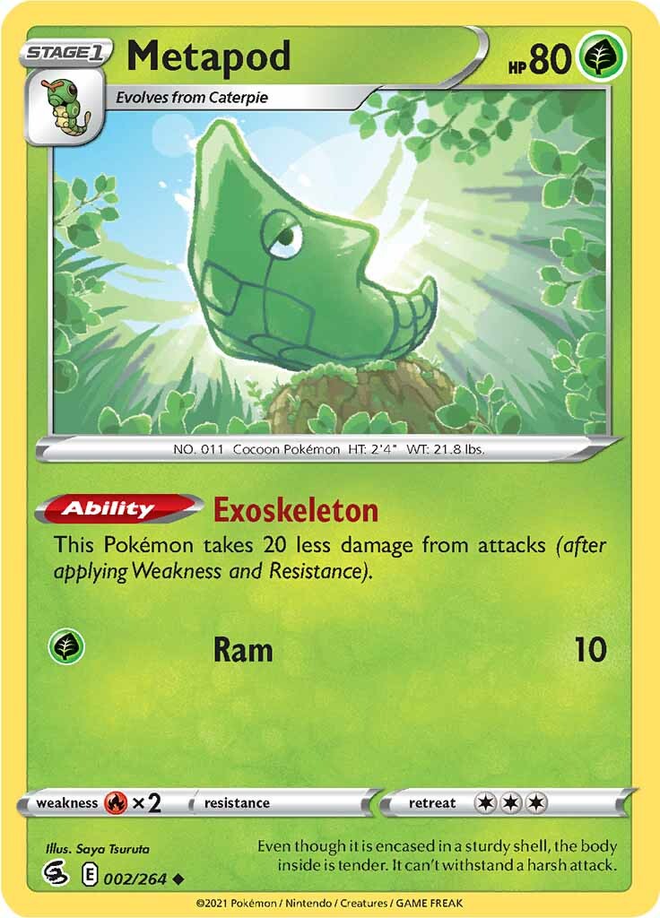 Metapod (002/264) [Sword & Shield: Fusion Strike] | Gamers Paradise