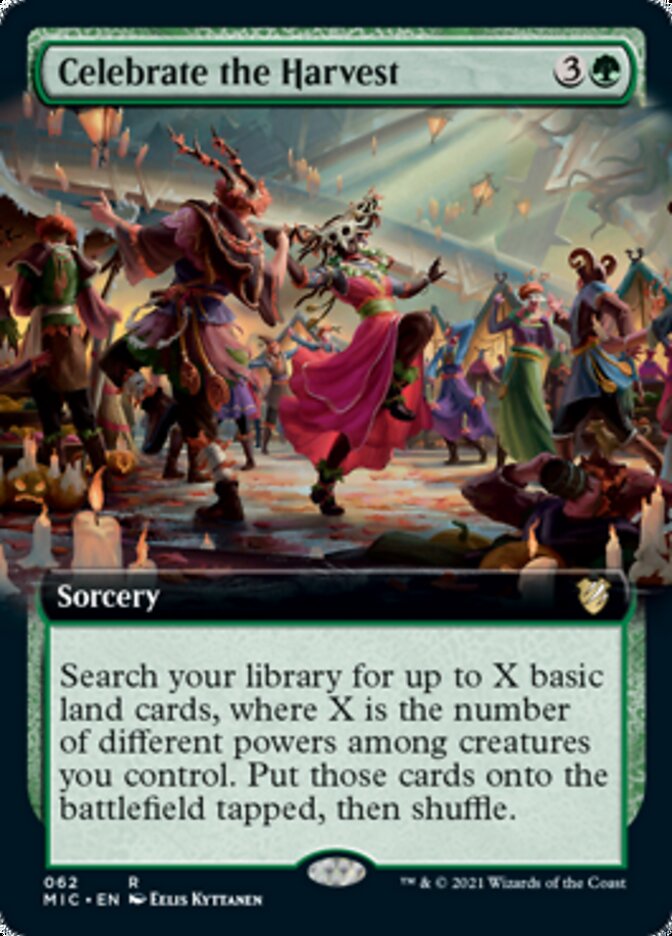 Celebrate the Harvest (Extended Art) [Innistrad: Midnight Hunt Commander] | Gamers Paradise