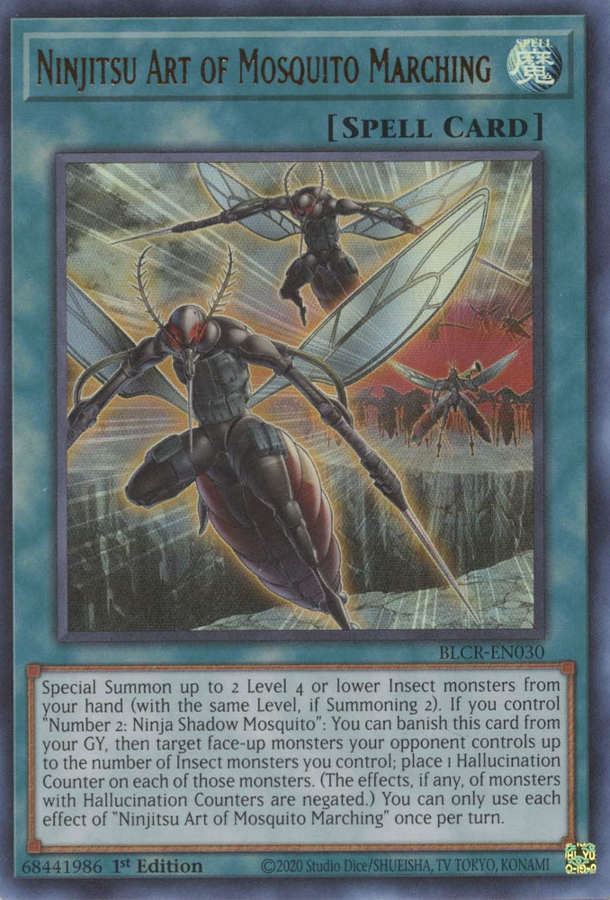 Ninjitsu Art of Mosquito Marching [BLCR-EN030] Ultra Rare | Gamers Paradise