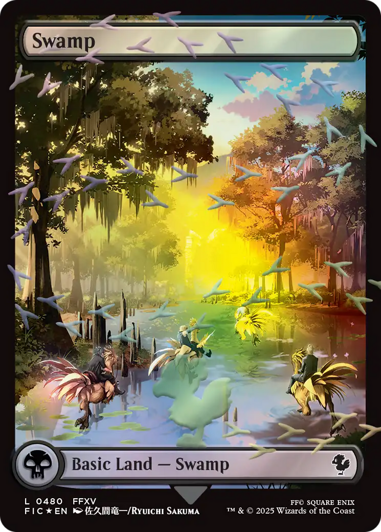 Swamp (Chocobo Track Foil) [FINAL FANTASY Commander] | Gamers Paradise