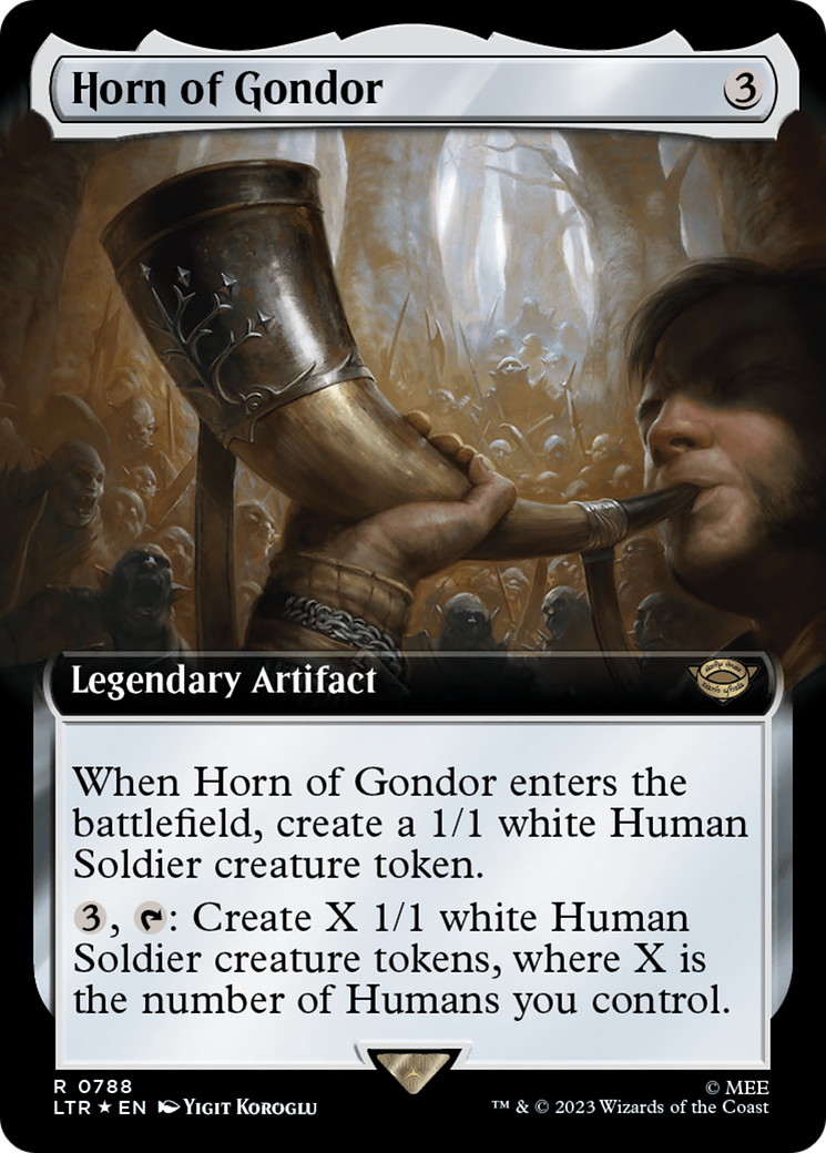 Horn of Gondor (Extended Art) (Surge Foil) [The Lord of the Rings: Tales of Middle-Earth] | Gamers Paradise