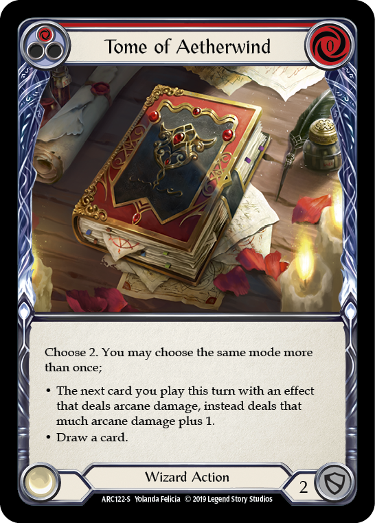 Tome of Aetherwind [ARC122-S] (Arcane Rising)  1st Edition Normal | Gamers Paradise