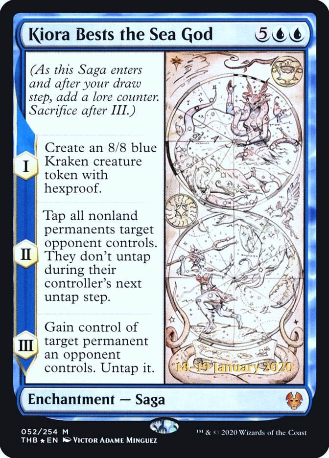 Kiora Bests the Sea God [Theros Beyond Death Prerelease Promos] | Gamers Paradise