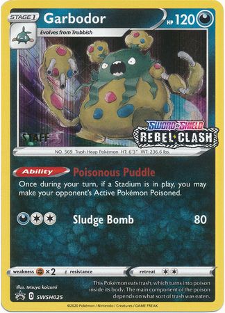 Garbodor (SWSH025) (Staff Prerelease Promo) [Sword & Shield: Black Star Promos] | Gamers Paradise