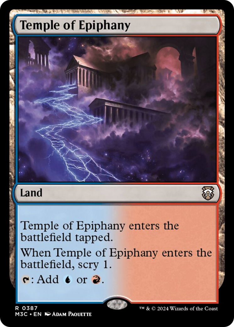 Temple of Epiphany (Ripple Foil) [Modern Horizons 3 Commander] | Gamers Paradise