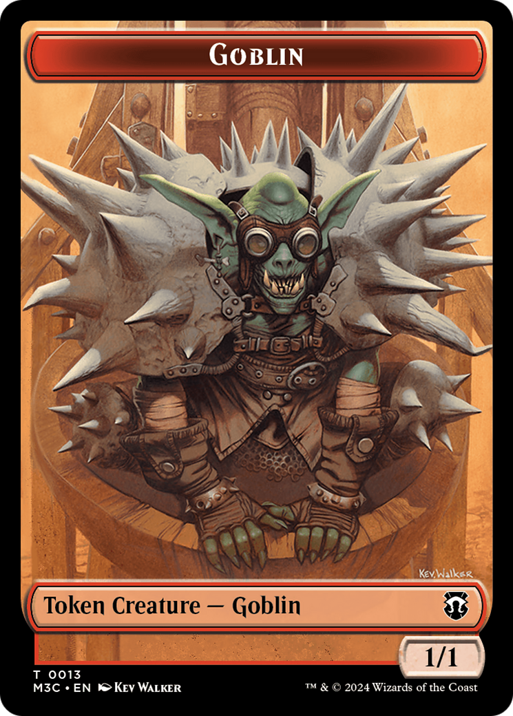 Tarmogoyf // Goblin Double-Sided Token [Modern Horizons 3 Commander Tokens] | Gamers Paradise