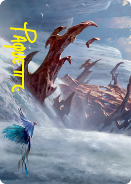 Island Art Card (Gold-Stamped Signature) [Strixhaven: School of Mages Art Series] | Gamers Paradise