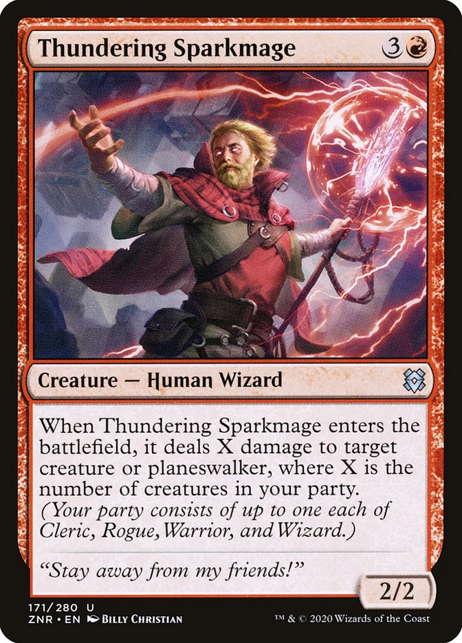 Thundering Sparkmage [Zendikar Rising] | Gamers Paradise