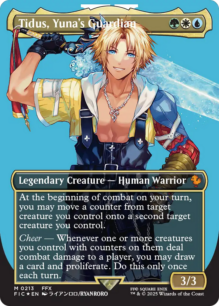 Tidus, Yuna's Guardian (Borderless) (Surge Foil) [FINAL FANTASY Commander] | Gamers Paradise