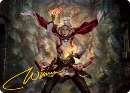 Delina, Wild Mage Art Card (Gold-Stamped Signature) [Dungeons & Dragons: Adventures in the Forgotten Realms Art Series] | Gamers Paradise