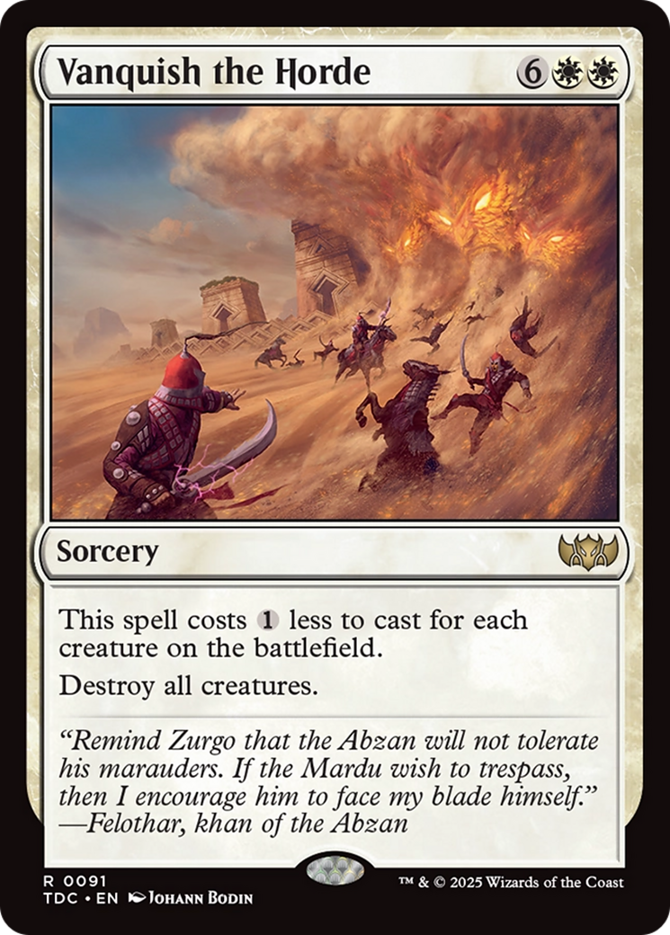 Vanquish the Horde [Tarkir: Dragonstorm Commander] | Gamers Paradise
