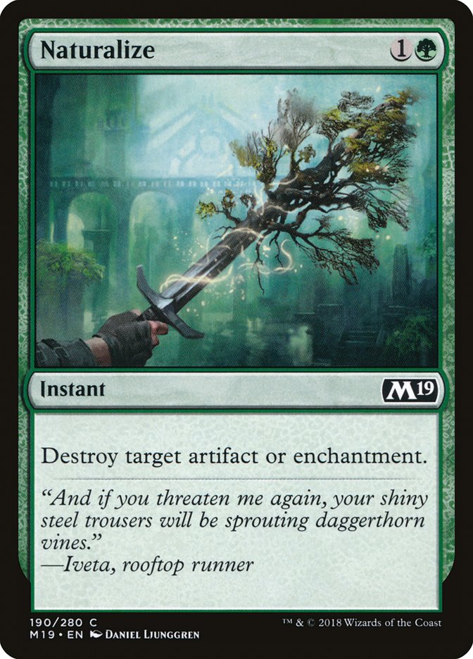 Naturalize [Core Set 2019] | Gamers Paradise