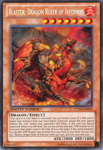 Blaster, Dragon Ruler of Infernos [CT10-EN002] Secret Rare | Gamers Paradise