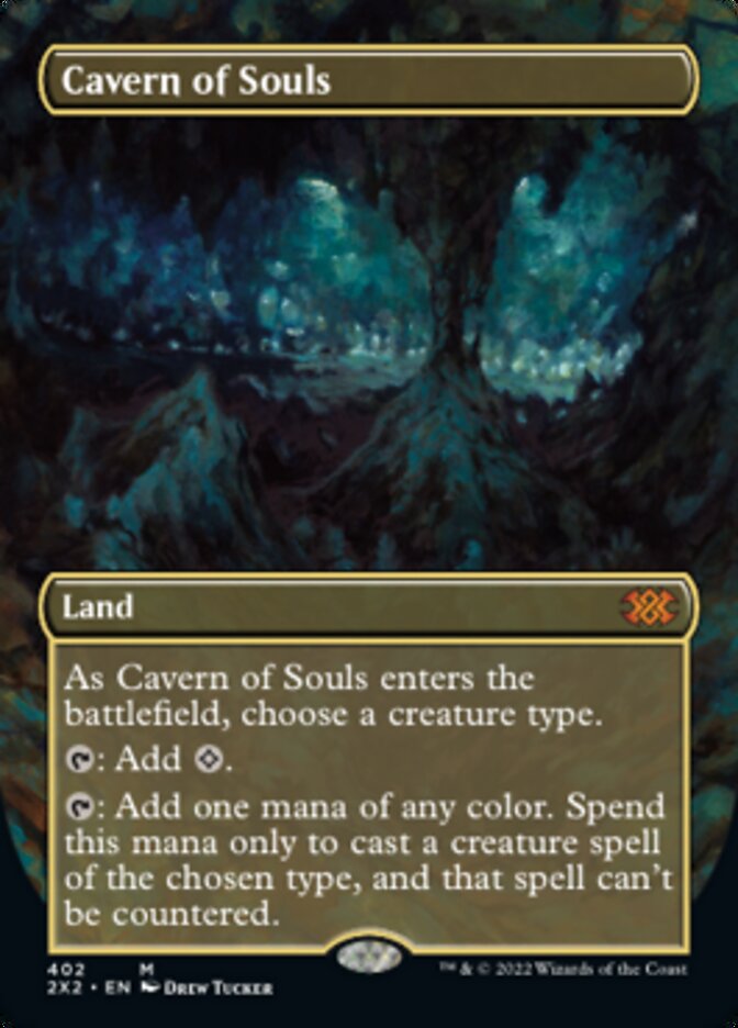 Cavern of Souls (Borderless Alternate Art) [Double Masters 2022] | Gamers Paradise