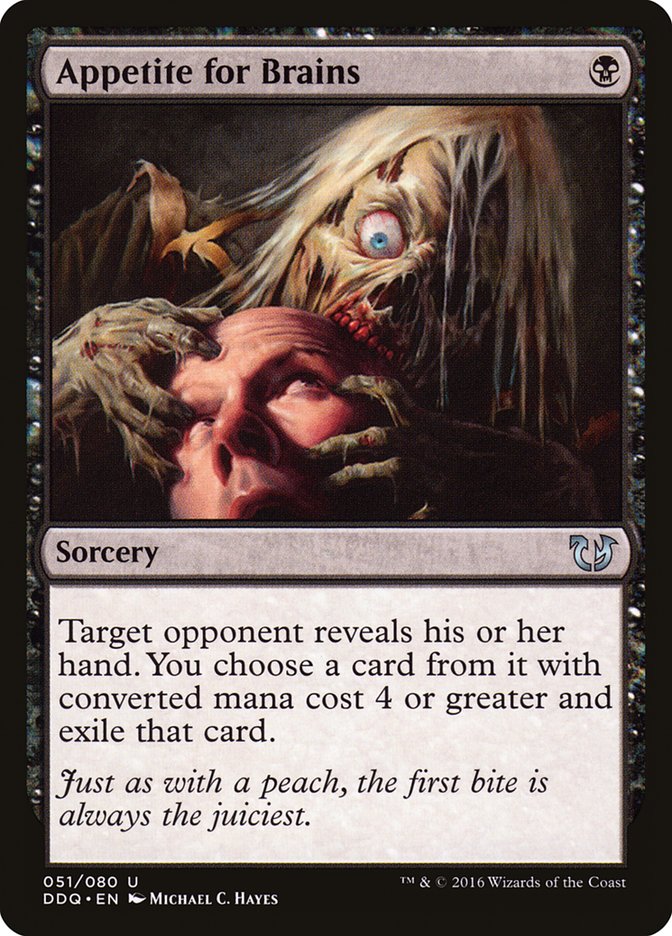 Appetite for Brains [Duel Decks: Blessed vs. Cursed] | Gamers Paradise