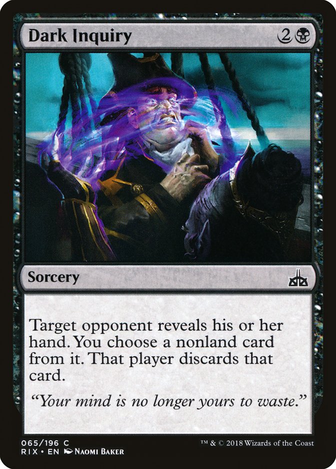 Dark Inquiry [Rivals of Ixalan] | Gamers Paradise