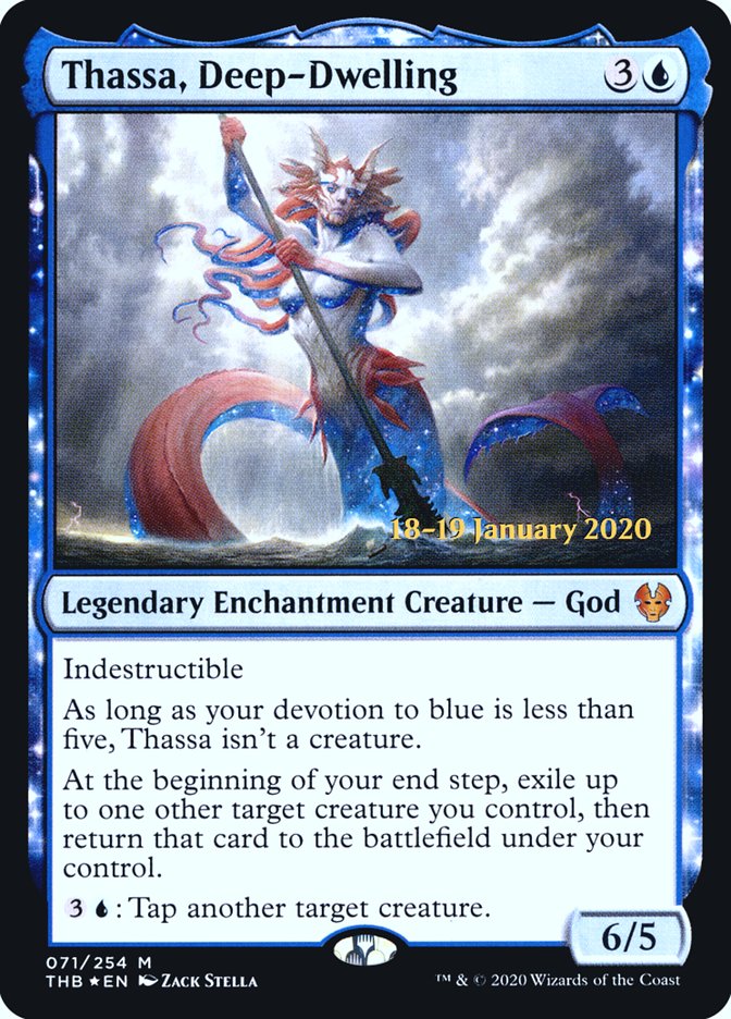 Thassa, Deep-Dwelling [Theros Beyond Death Prerelease Promos] | Gamers Paradise