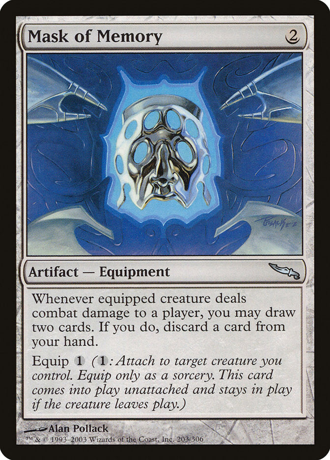 Mask of Memory [Mirrodin] | Gamers Paradise