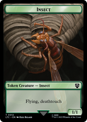 Elf Warrior // Insect Double Sided Token [The Lord of the Rings: Tales of Middle-Earth Commander Tokens] | Gamers Paradise