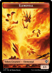 Bird Illusion // Elemental (0014) Double-Sided Token [Outlaws of Thunder Junction Commander Tokens] | Gamers Paradise