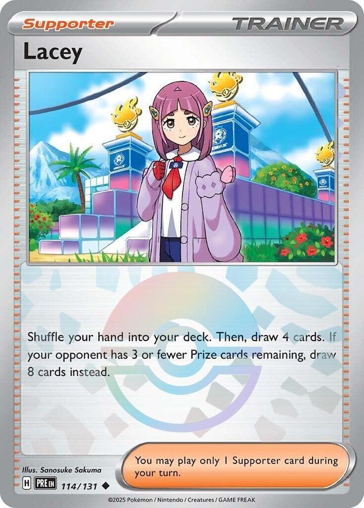 Lacey (114/131) (Poke Ball Pattern) [Scarlet & Violet: Prismatic Evolutions] | Gamers Paradise