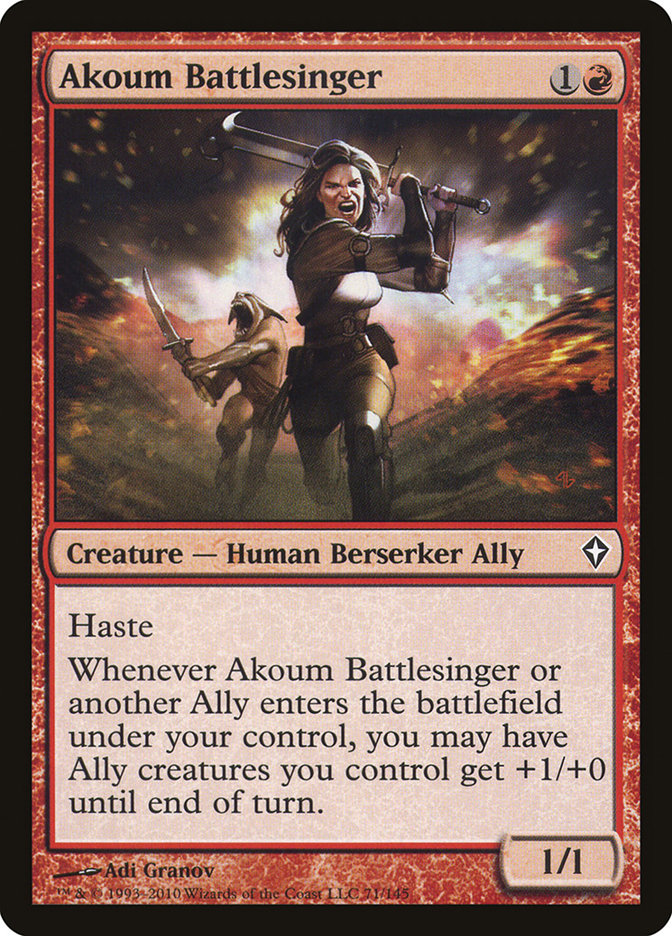 Akoum Battlesinger [Worldwake] | Gamers Paradise