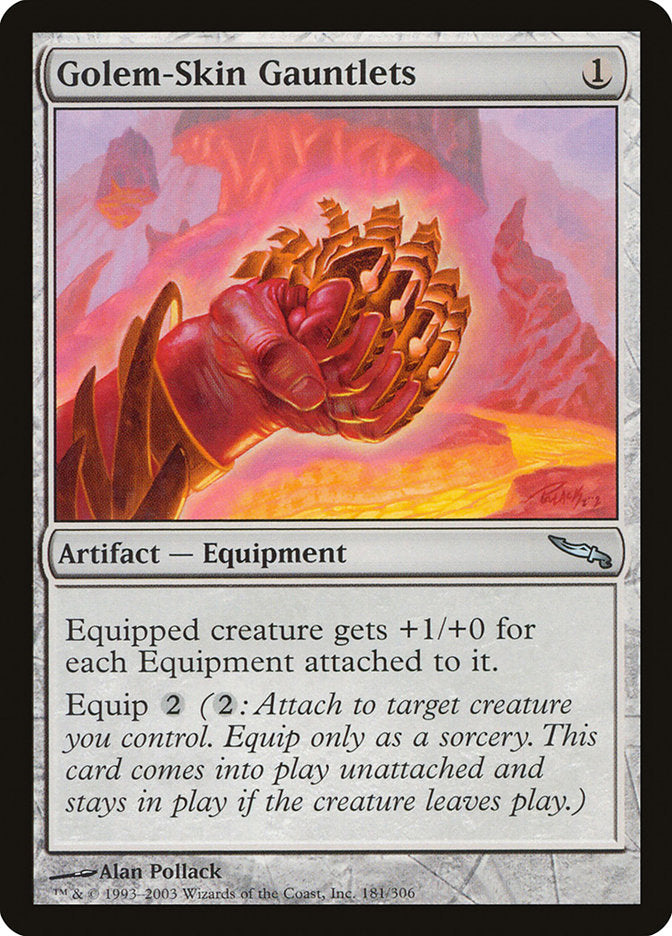 Golem-Skin Gauntlets [Mirrodin] | Gamers Paradise